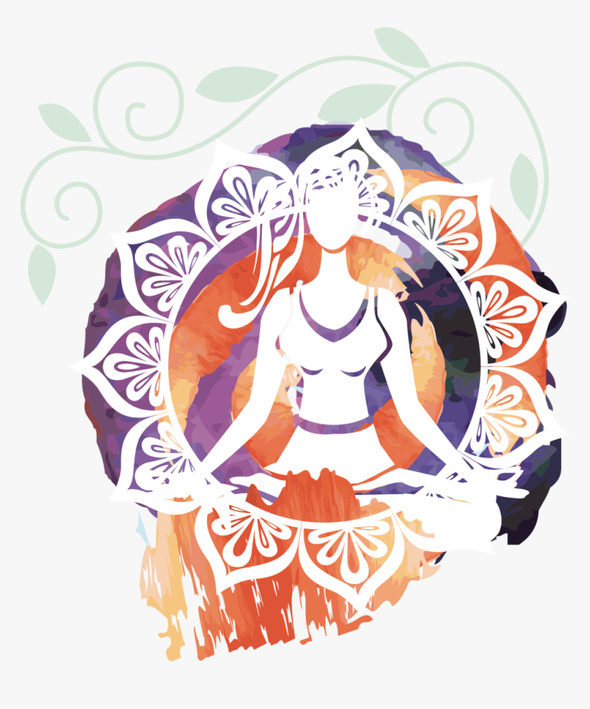 Kisspng Yoga Painting Hand Painted Decorative Painting - Illustration, Transparent Png, Free Download