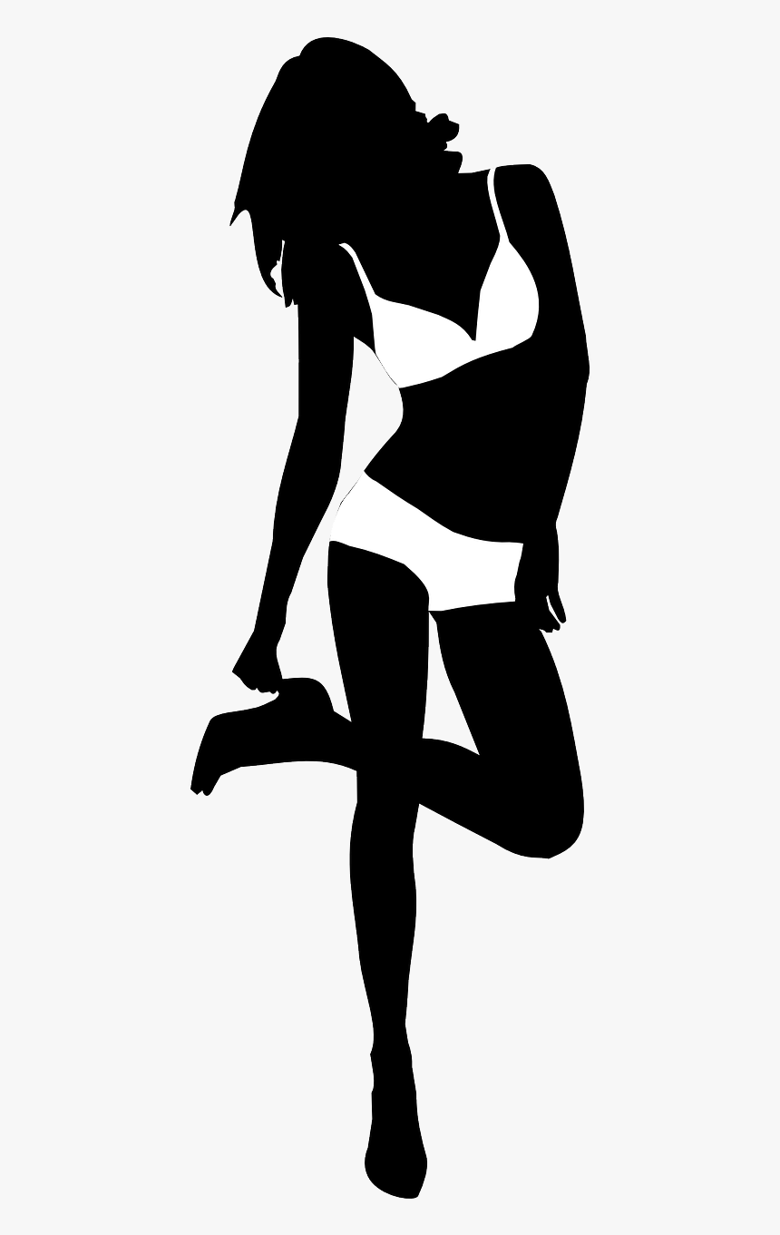 Hot Girls Silhouette Png, Transparent Png, Free Download