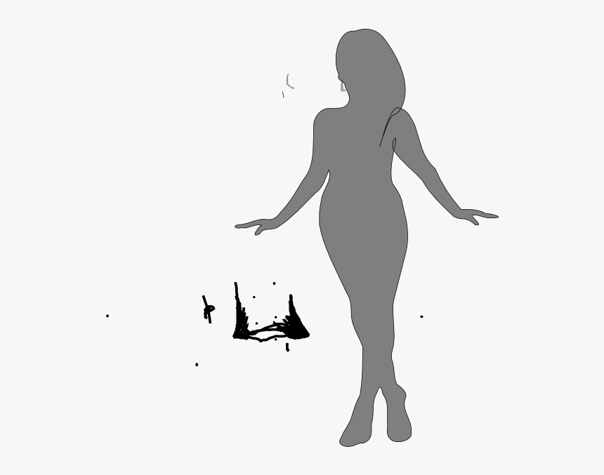 Pink Female Silhouette Png, Transparent Png, Free Download