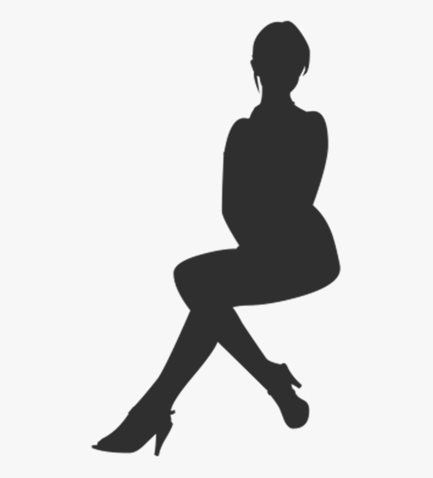 Transparent Gallop Clipart - Lady Sitting Silhouette Png, Png Download, Free Download