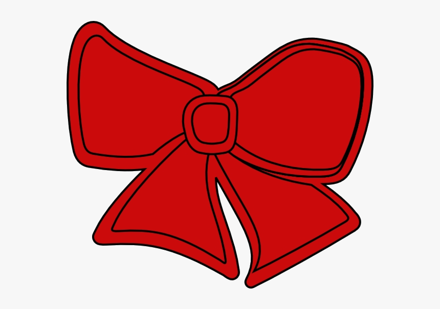 Christmas Bow Cartoon Clipart Clip Art Red Bows Transparent - Hair Bows Png Clip Art, Png Download, Free Download