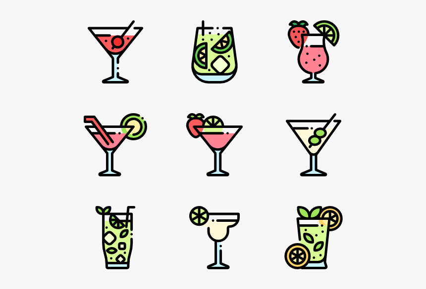Cocktails - Cocktail Icon Png, Transparent Png, Free Download