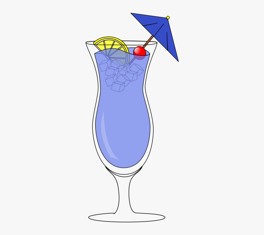 Cobalt Blue,cocktail,martini Glass - Cocktail Clipart Blue, HD Png Download, Free Download