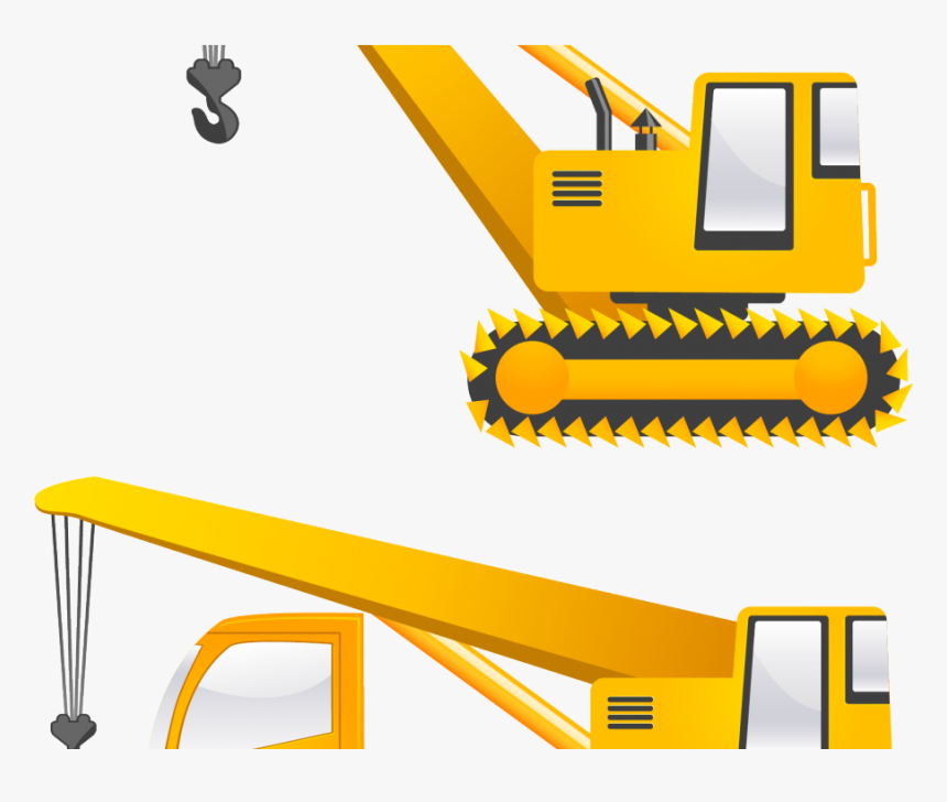 Transparent Crane Clipart Images - Construction Crane Crane Vector Png, Png Download, Free Download