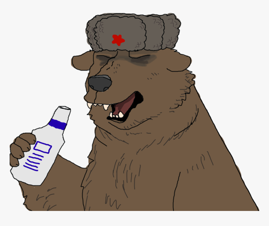 Russian Bear Png - Russian Bear With Ushanka, Transparent Png, Free Download