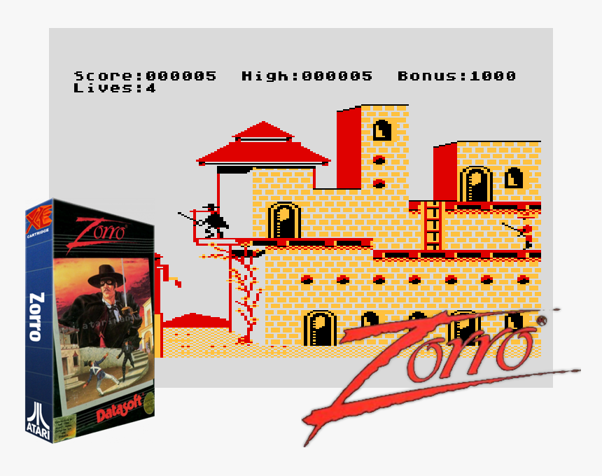Zorro - Zorro Atari, HD Png Download, Free Download