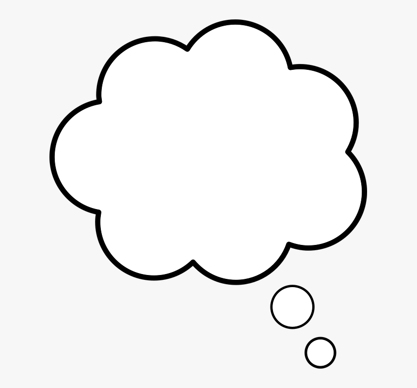 Cloud, Speaking, Speech Bubble, Talk - Thought Bubble Icon White, HD Png Download, Free Download