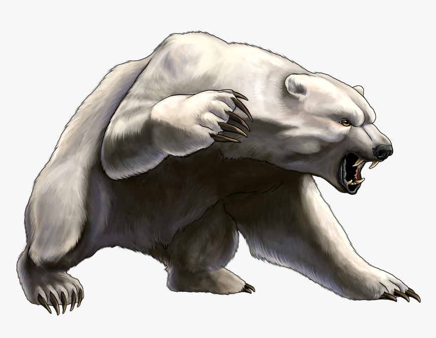 Angry White Bear Png Clipart - Fancy Bear, Transparent Png, Free Download