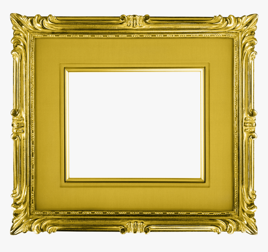 Marco Dorado Paisaje - Transparent Gold Picture Frames, HD Png Download, Free Download