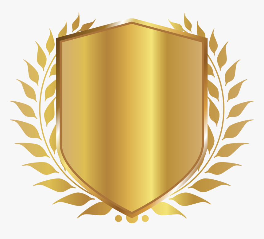 Shield Badge Free Png Image - Transparent Background Golden Shield Png, Png Download, Free Download