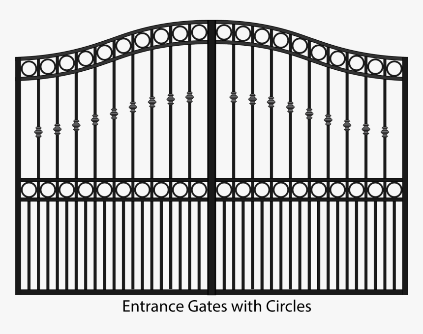 Steel Estate Gates With Circles - Main Gate Design Simple, HD Png Download, Free Download