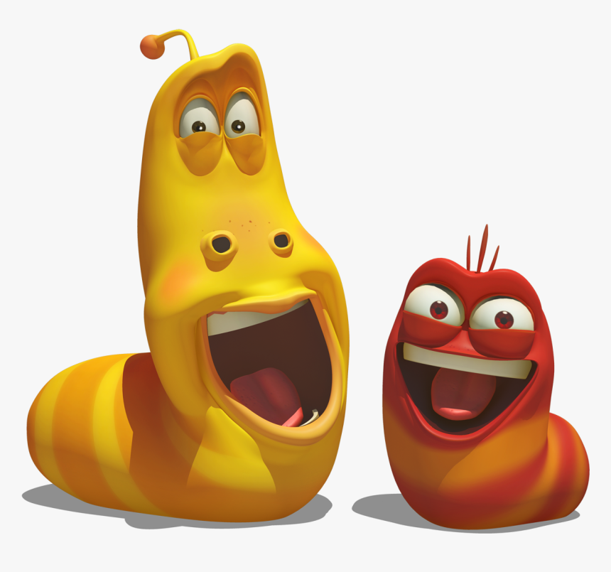 Yellow Red Copyright - Larva Cartoon, HD Png Download, Free Download