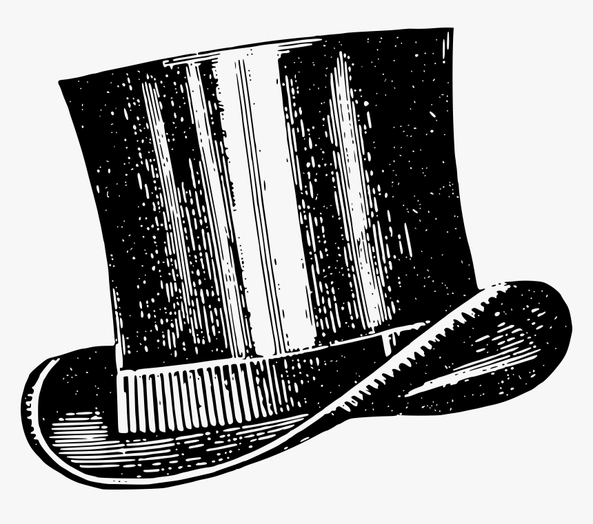 Top Hat Drawing Vintage Transparent Png - Vintage Top Hat Clip Art, Png Download, Free Download