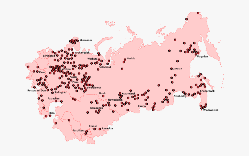 Gulag Map - Gulag Location, HD Png Download, Free Download