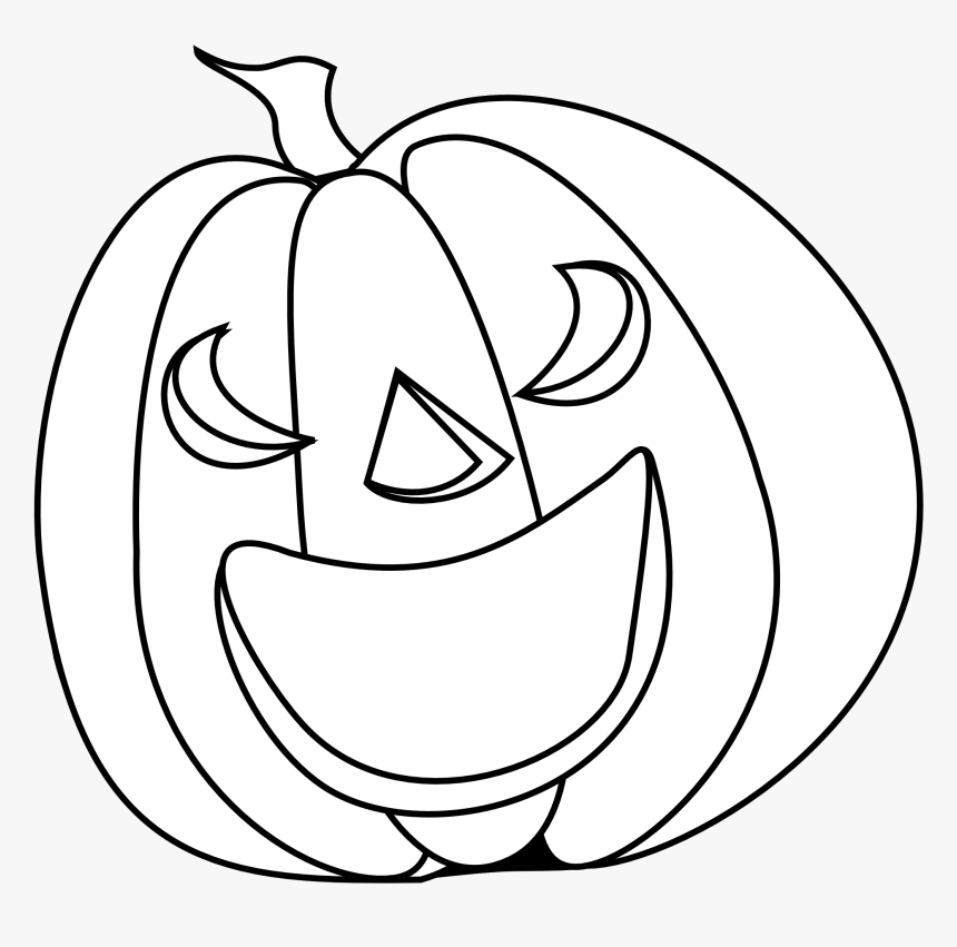 Pumpkin Clipart Black And White, HD Png Download, Free Download