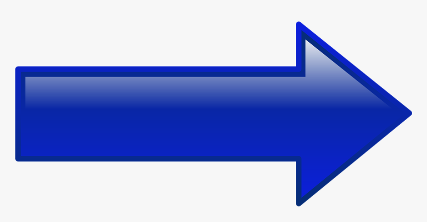 Flechas Azules Png - Arrow Mark Blue Colour, Transparent Png, Free Download