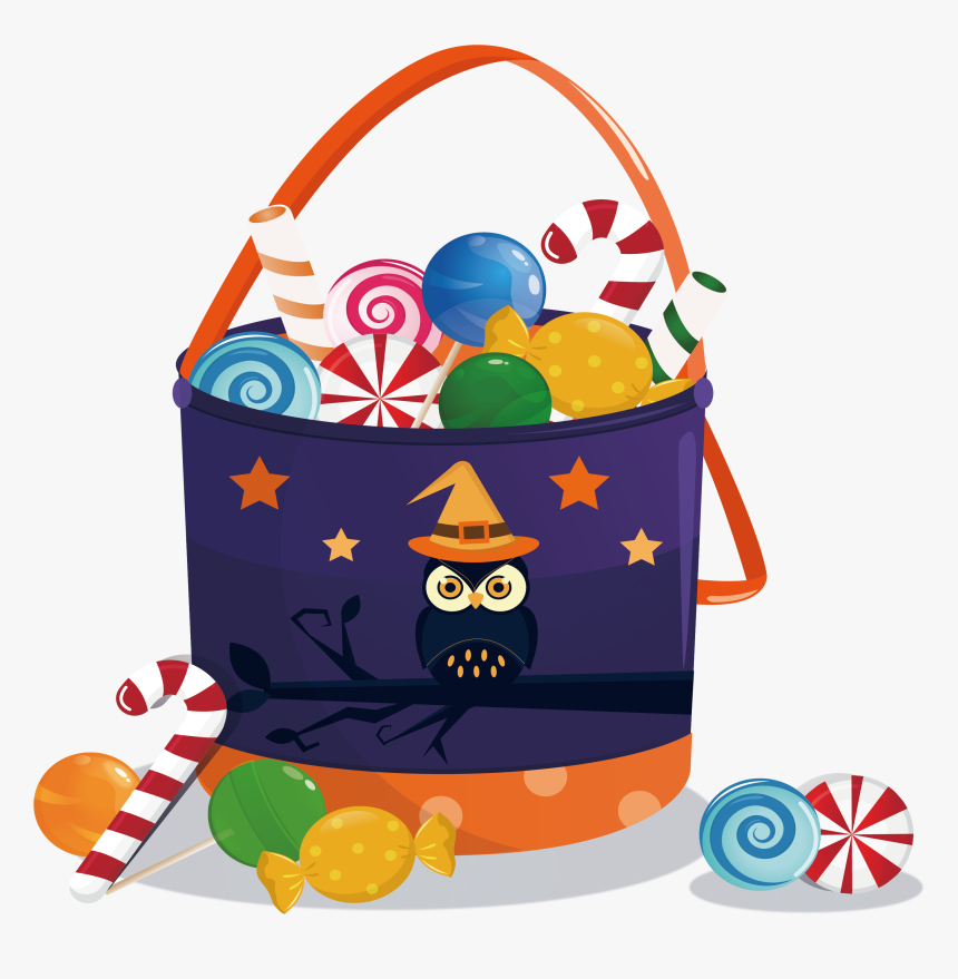 Halloween Clipart Basket - Clipart Halloween Png, Transparent Png, Free Download