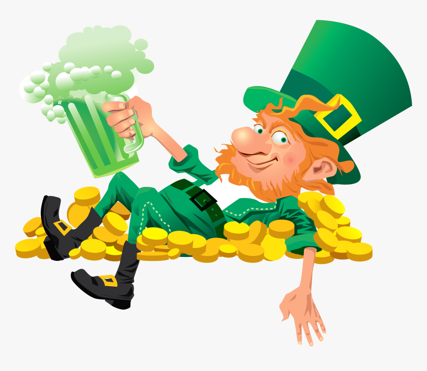 Leprechaun With Beer Png Clipart - Transparent Leprechaun Clipart, Png Download, Free Download