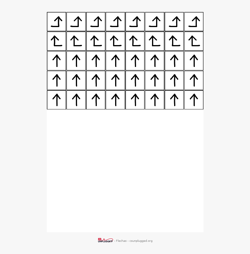 Unplugged Printable Coding Arrows, HD Png Download, Free Download