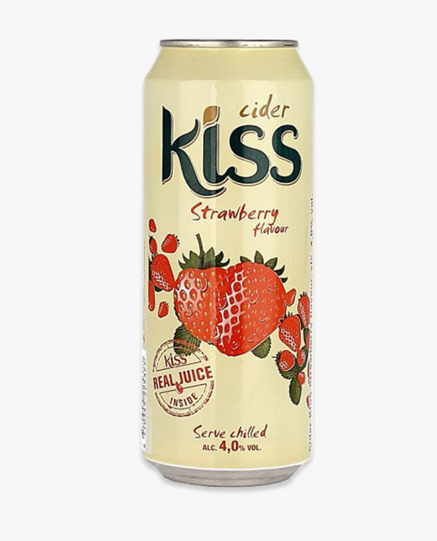 Kiss Wild Strawberry 500ml Can - Kiss Canned Drink, HD Png Download, Free Download