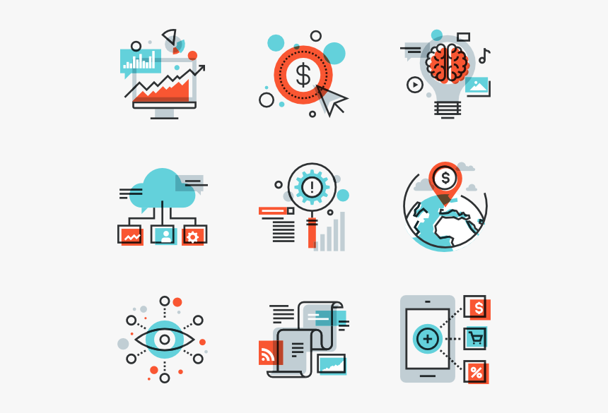 Digital Marketing - Digital Marketing Icons Png, Transparent Png, Free Download