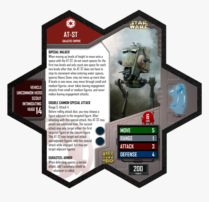 Transparent Atst Png Star Wars Heroscape Card Png