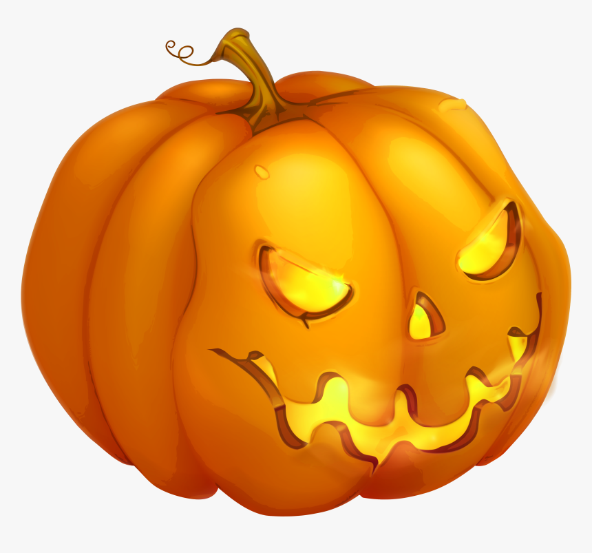Halloween Evil Pumpkin Png Clipart Image - Halloween Pumpkin Transparent, Png Download, Free Download
