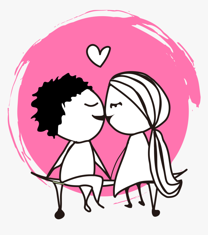 Couple Kissing Png - Love Couple Vector Png, Transparent Png, Free Download