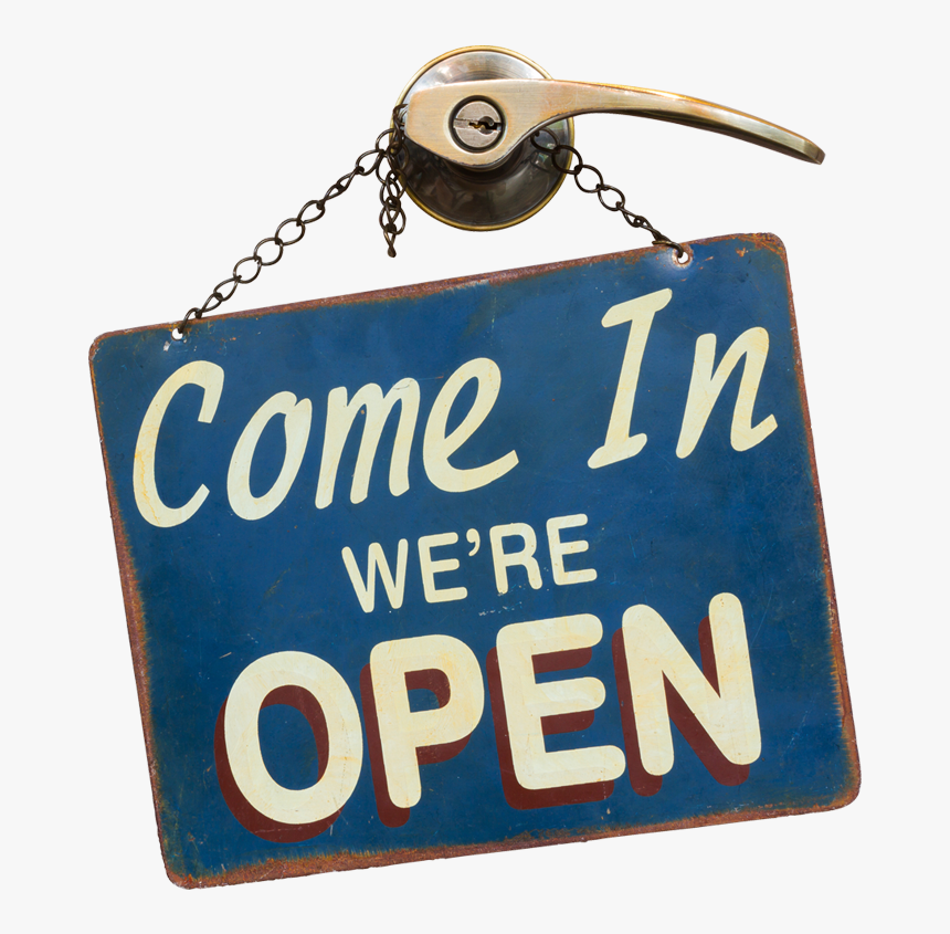 Open For Business Sign - Sign, HD Png Download, Free Download