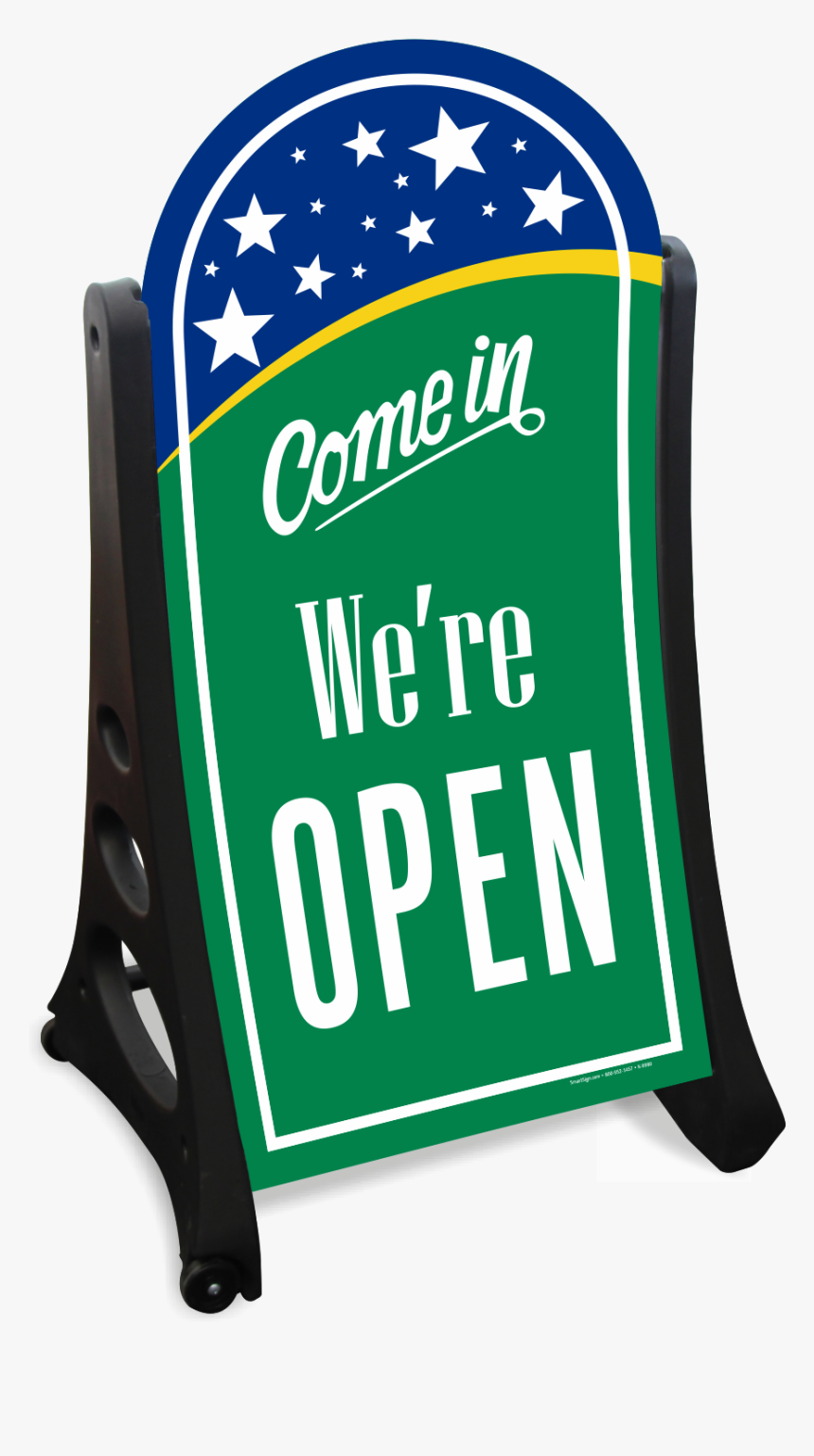 Come In We Are Open Sidewalk Sign Kit - Come In We Re Open, HD Png Download, Free Download