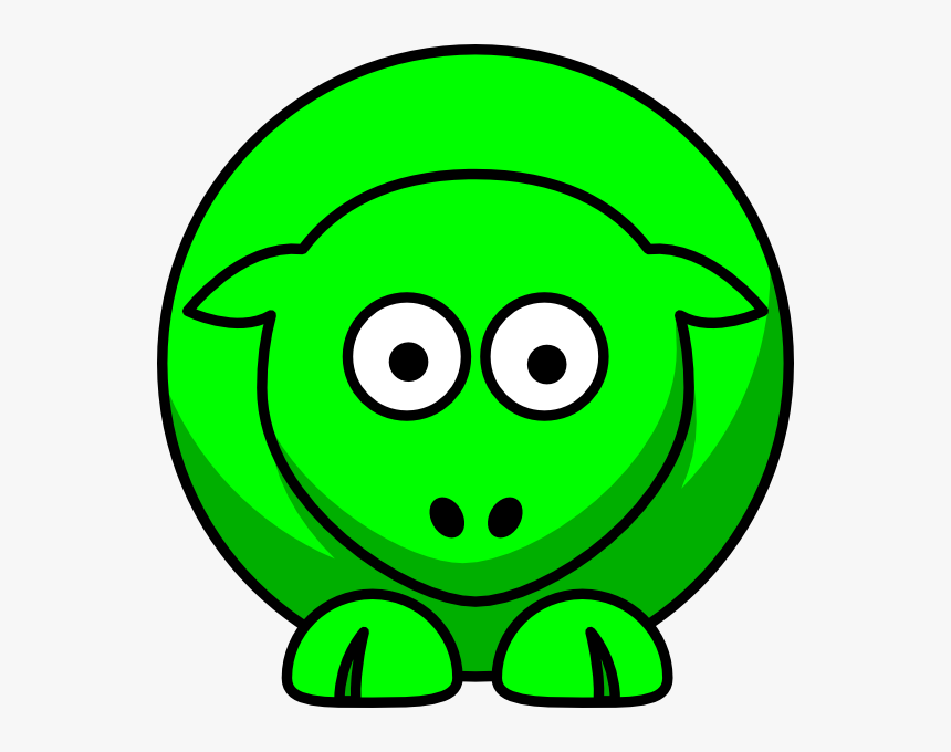 Sheep Looking Straight Neon Green Svg Clip Arts - College Football, HD Png Download, Free Download