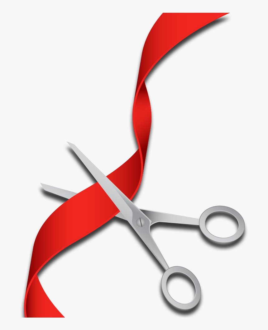 Opening Soon - Scissors - Scissors And Ribbon Png, Transparent Png, Free Download