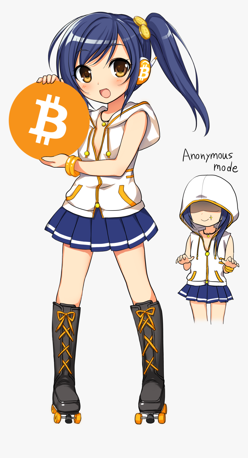 Bitcoin Chan, HD Png Download, Free Download