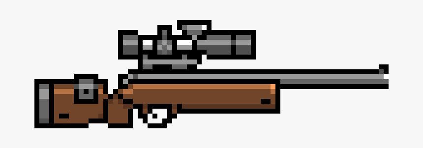 Pixelated Gun With Transparent Background, HD Png Download, Free Download