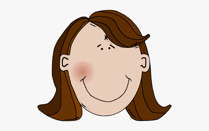 Brown Hair Svg Clip Arts - Dark Brown Hair Clipart, HD Png Download, Free Download