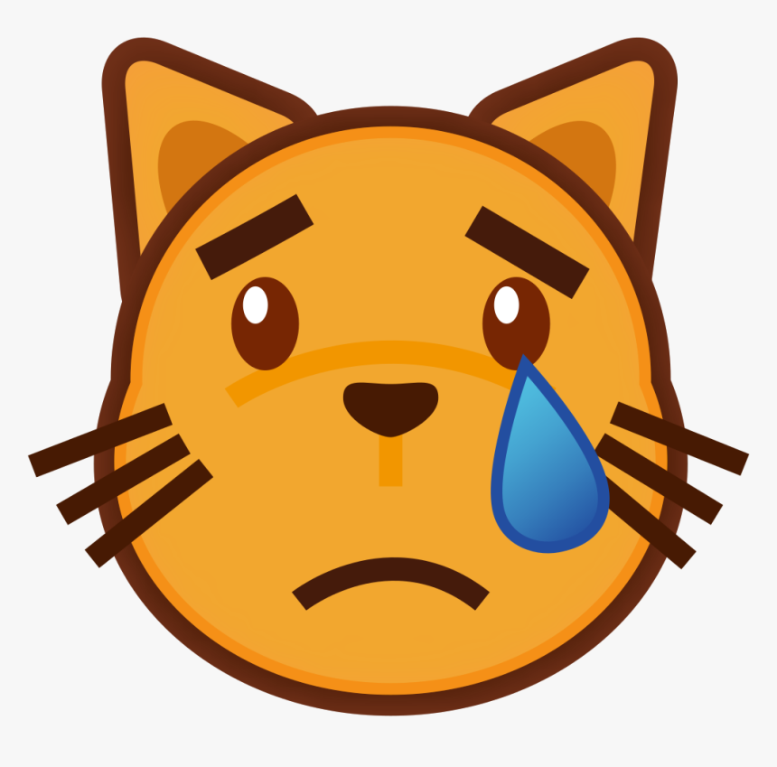 Transparent Emoji Triste Png - Cat Open Mouth Clipart, Png Download, Free Download