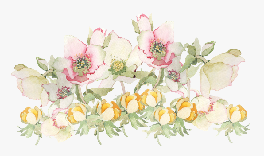 Transparent Free Watercolor Png - Flower Transparent Tumblr Watercolor, Png Download, Free Download