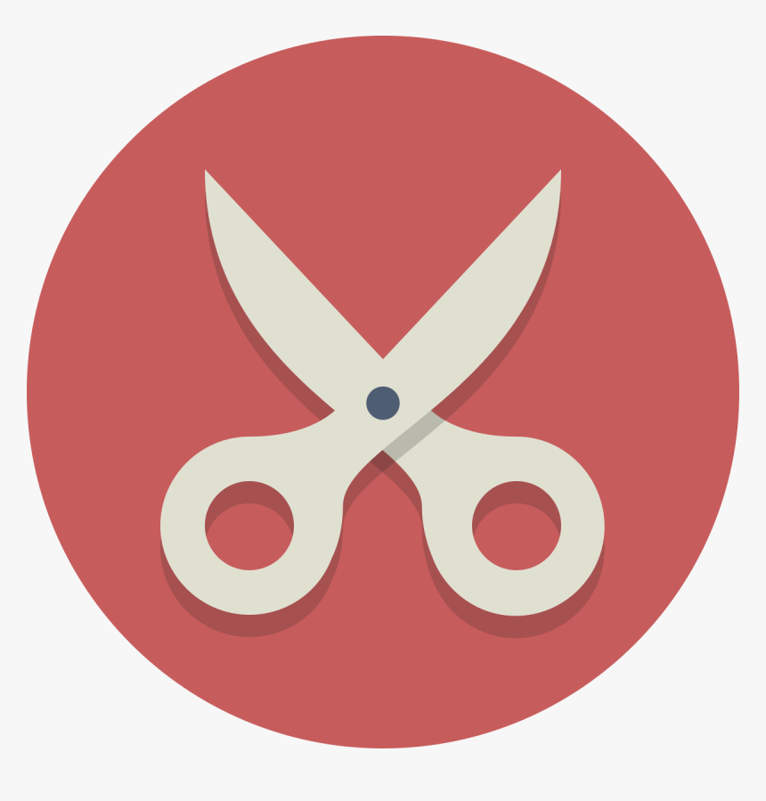 Scissors Circle Icon, HD Png Download, Free Download