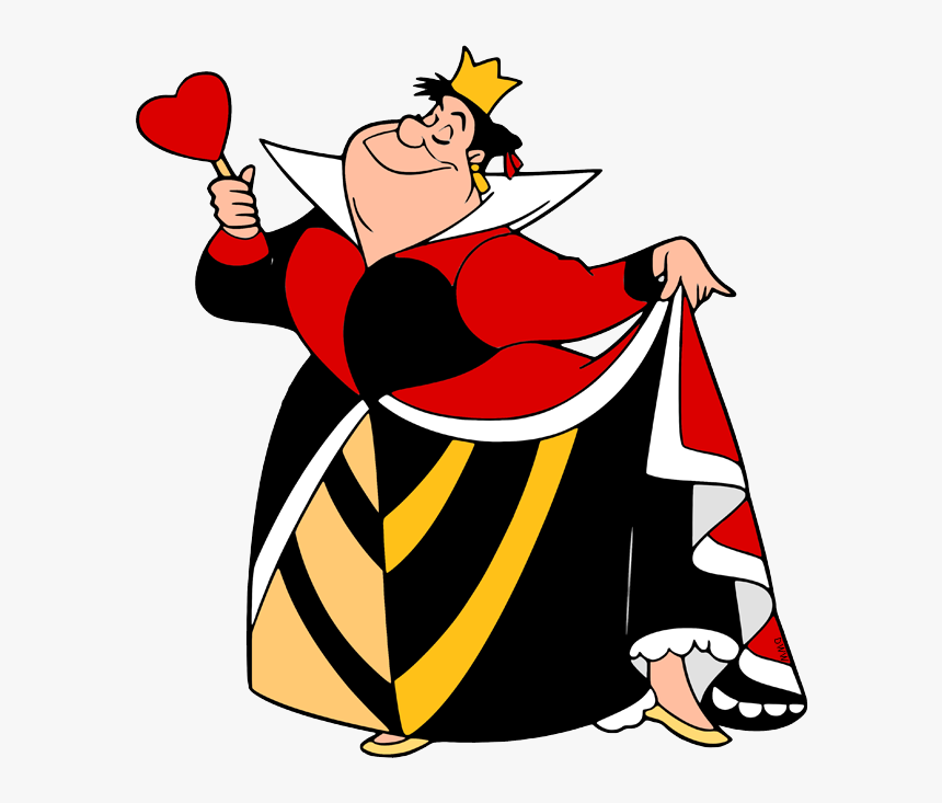 Alice In Wonderland Queen Of Hearts Transparent, HD Png Download - kindpng