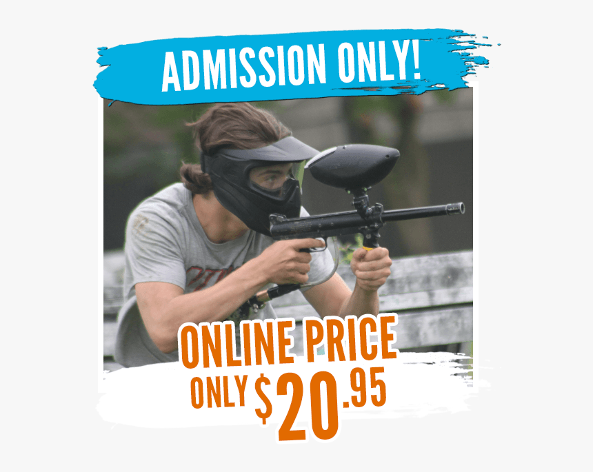 Open Play Admission Only - Paintball, HD Png Download, Free Download