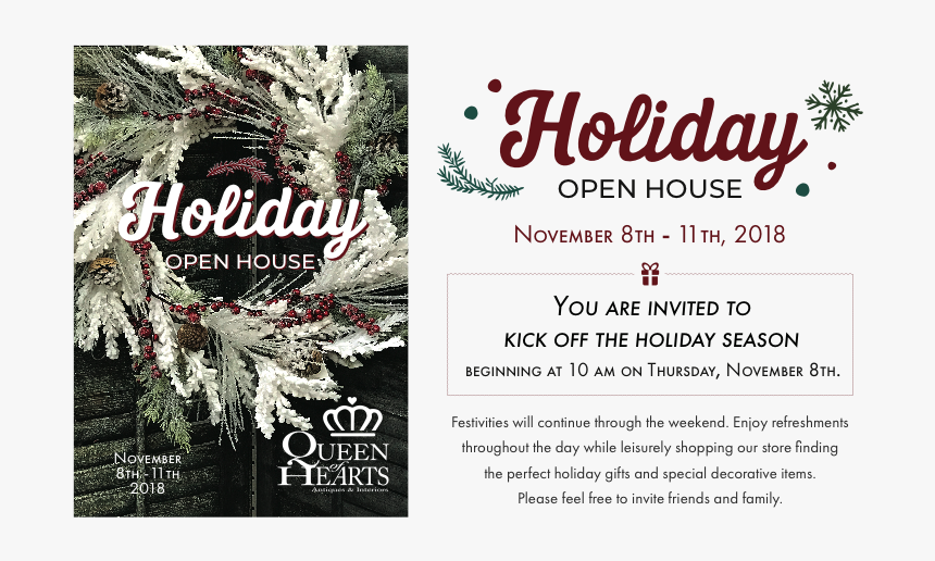 Queen Of Hearts Holiday Open House - Conselleria De Medio Ambiente, HD Png Download, Free Download