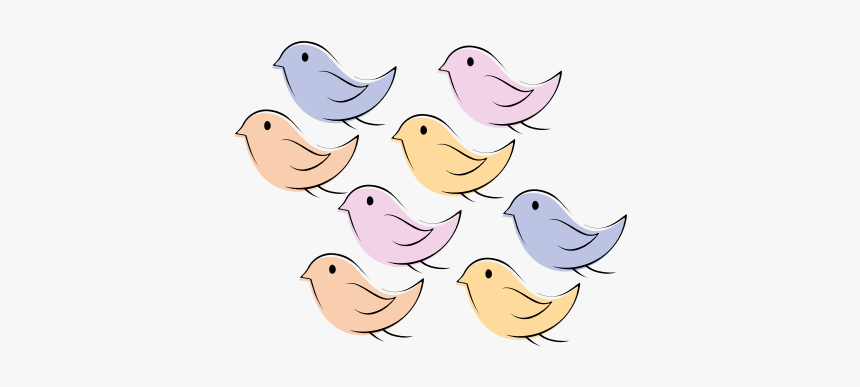 Colorful Birds - Cartoon, HD Png Download, Free Download