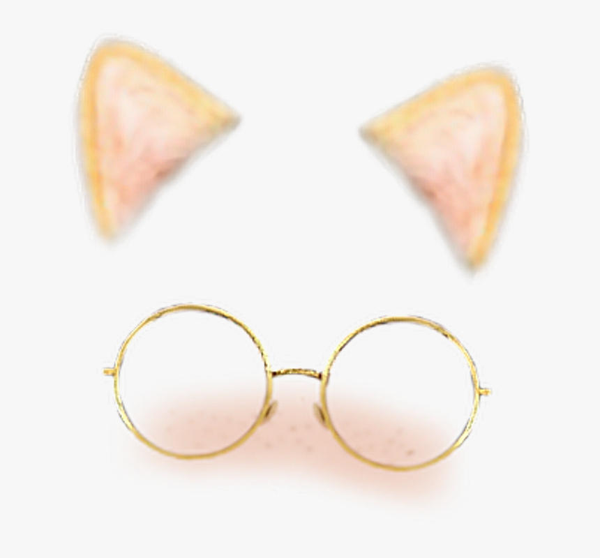 Cat Cute Kawaii Snow Snowfilter Filtro Efeito Oculos - Snapchat Filters Transparent Png, Png Download, Free Download