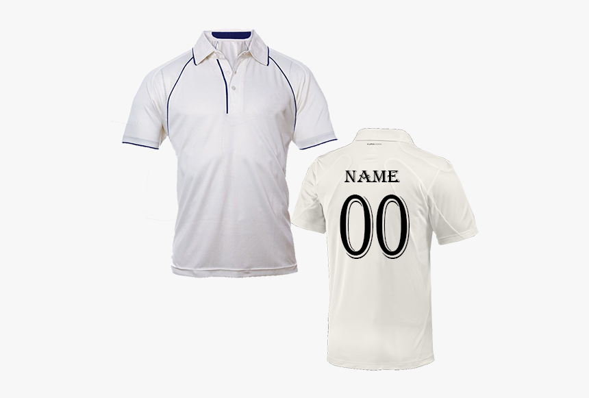 White Cricket Jersey - Sport Cricket T Shirt Pattern, HD Png Download, Free Download