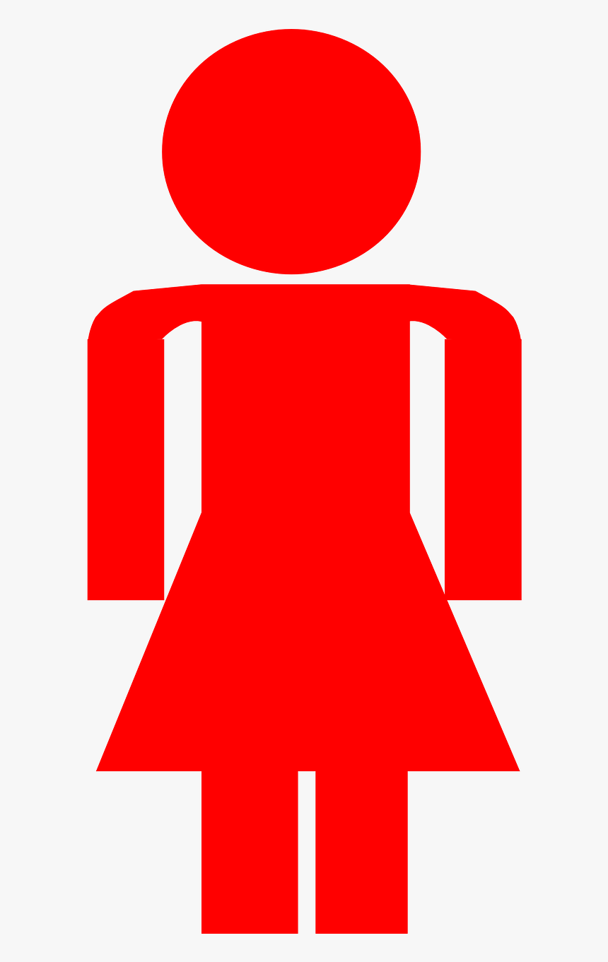 Woman Female Pictogram Bathroom Png Image - Female Stick Figure, Transparent Png, Free Download