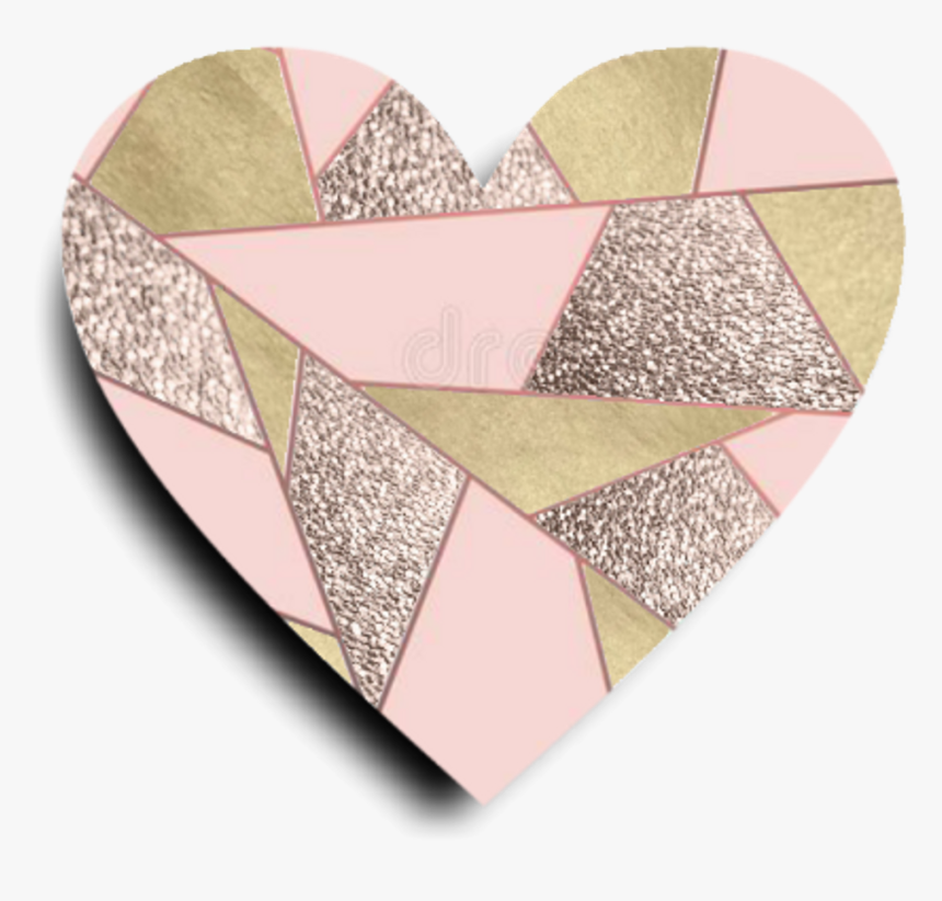 Glitter Heart Love Decoration Scrapbooking Overlay - Patchwork, HD Png Download, Free Download