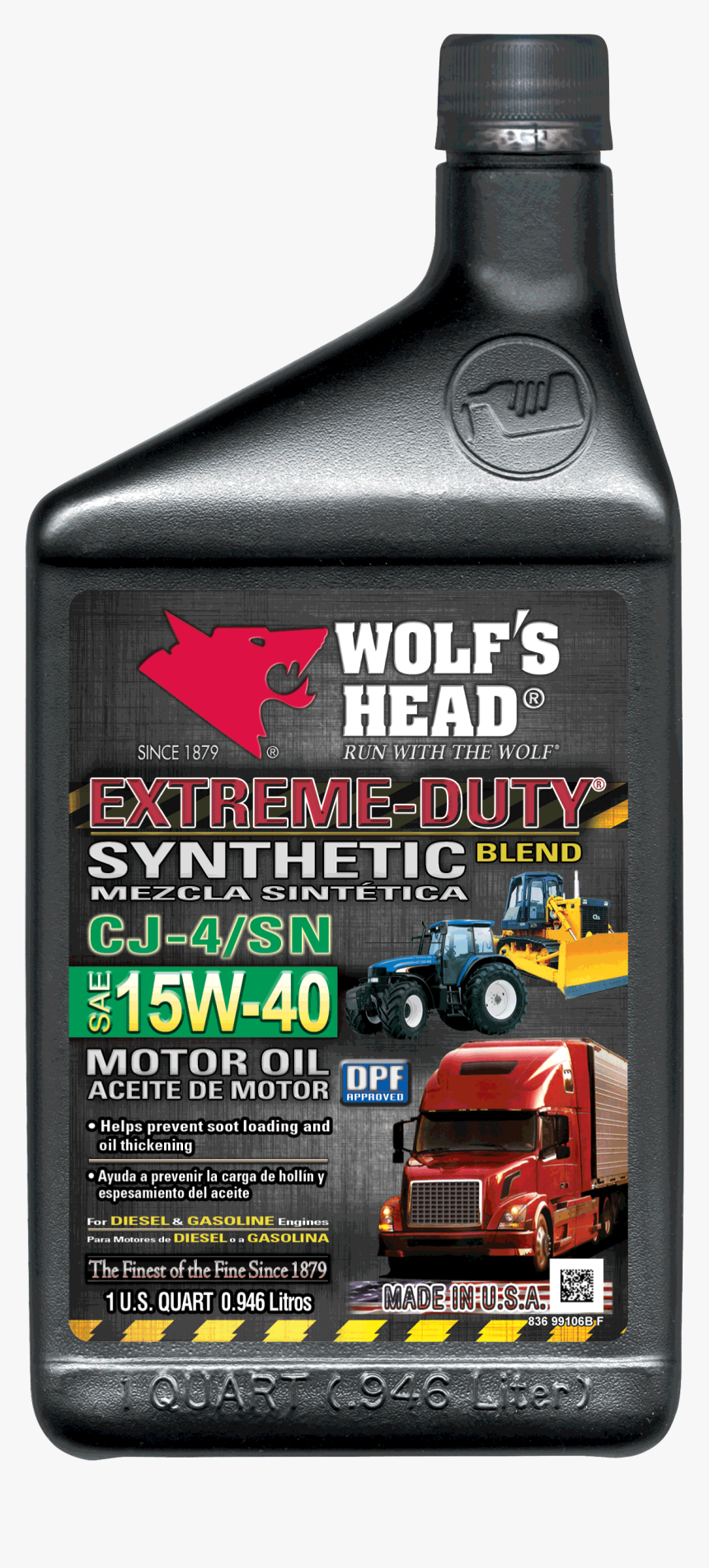 Wolf"s Head Extreme Duty 15w40 - Wolf's Head 20w 50, HD Png Download, Free Download