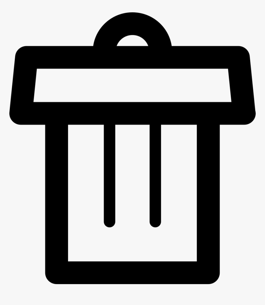 Trash Can - رمز سلة المهملات Png, Transparent Png, Free Download