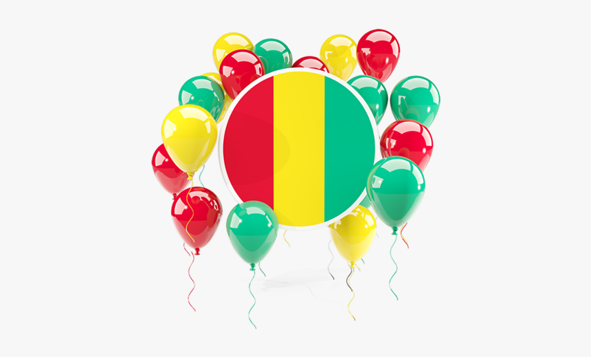 Round Flag With Balloons - Balloon With Ghana Flag, HD Png Download, Free Download