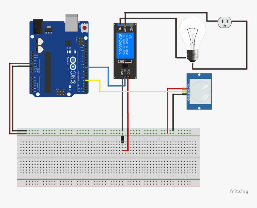 Temporized Pir Sensor Relay Transparent Background - Pir Sensor Arduino Relay, HD Png Download, Free Download